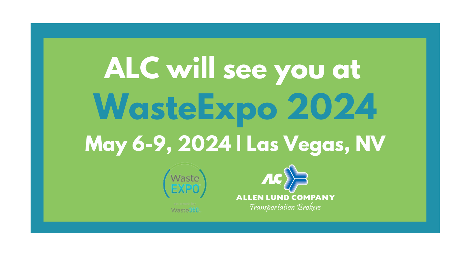 ALC will be attending WasteExpo 2024