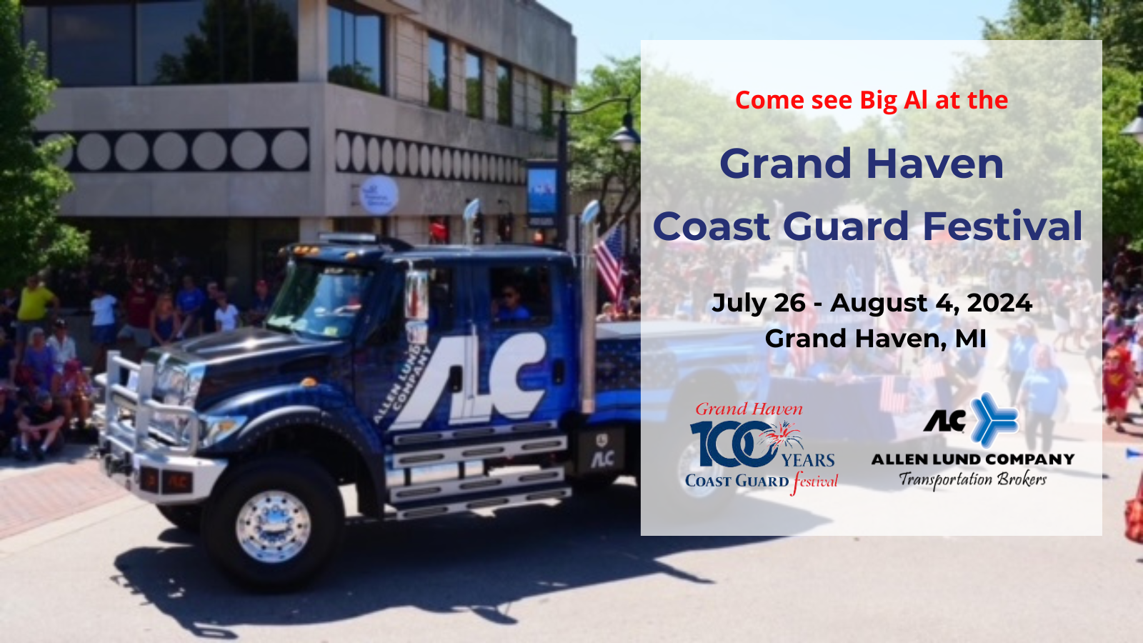Come See Big Al at the Grand Haven Coast Guard Festival