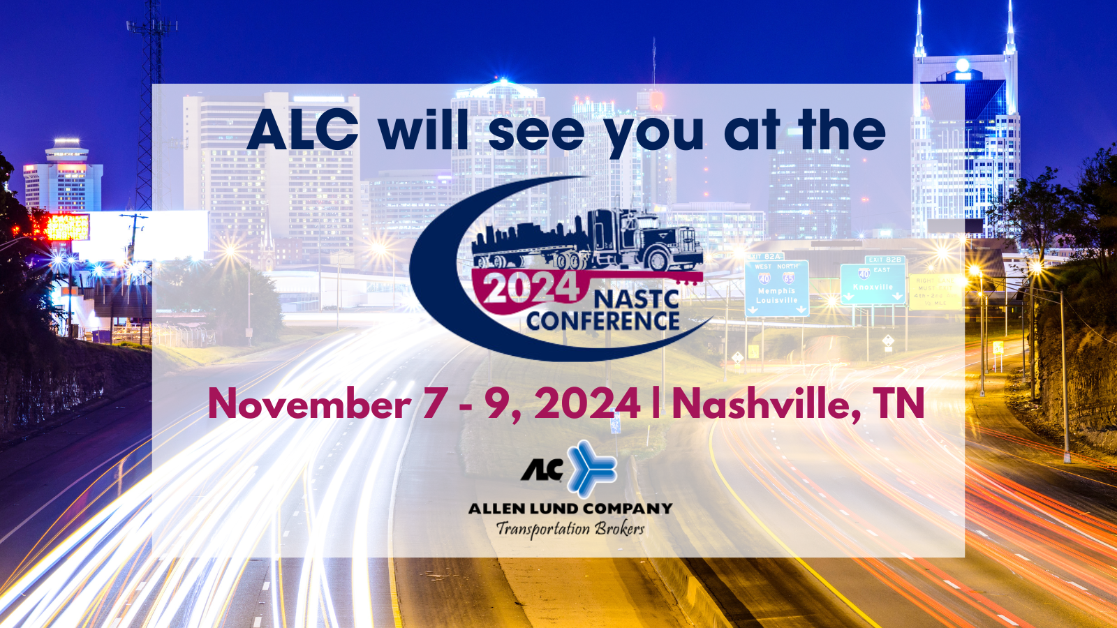 ALC will be exhibiting at the 2024 NASTC Conference