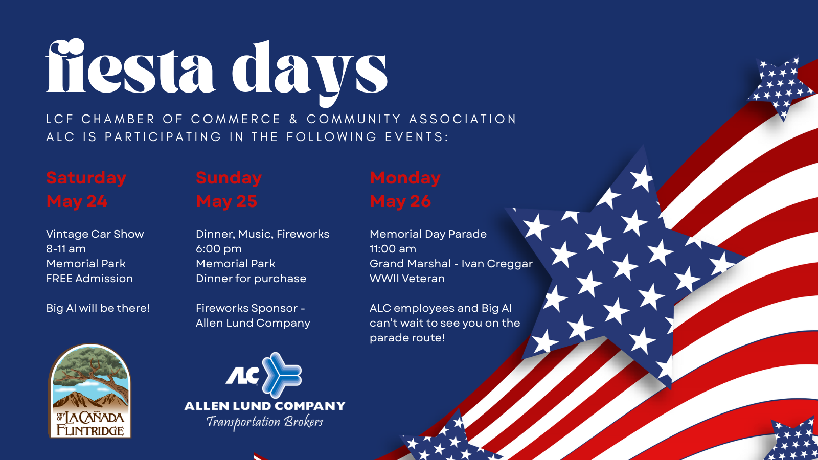 ALC and Big Al will be at Fiesta Days 2025