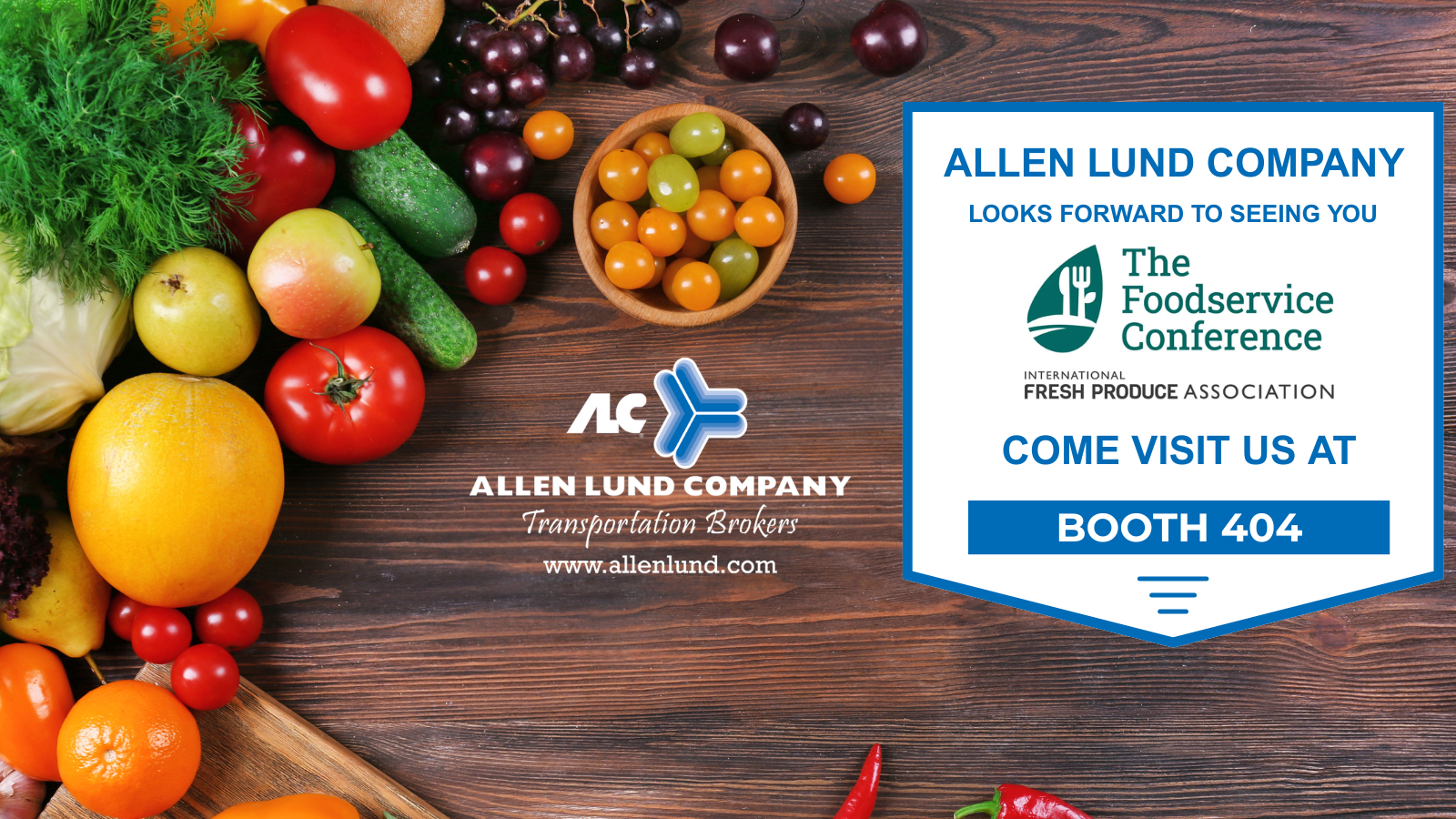 ALC will be exhibiting at the IFPA Foodservice Conference
