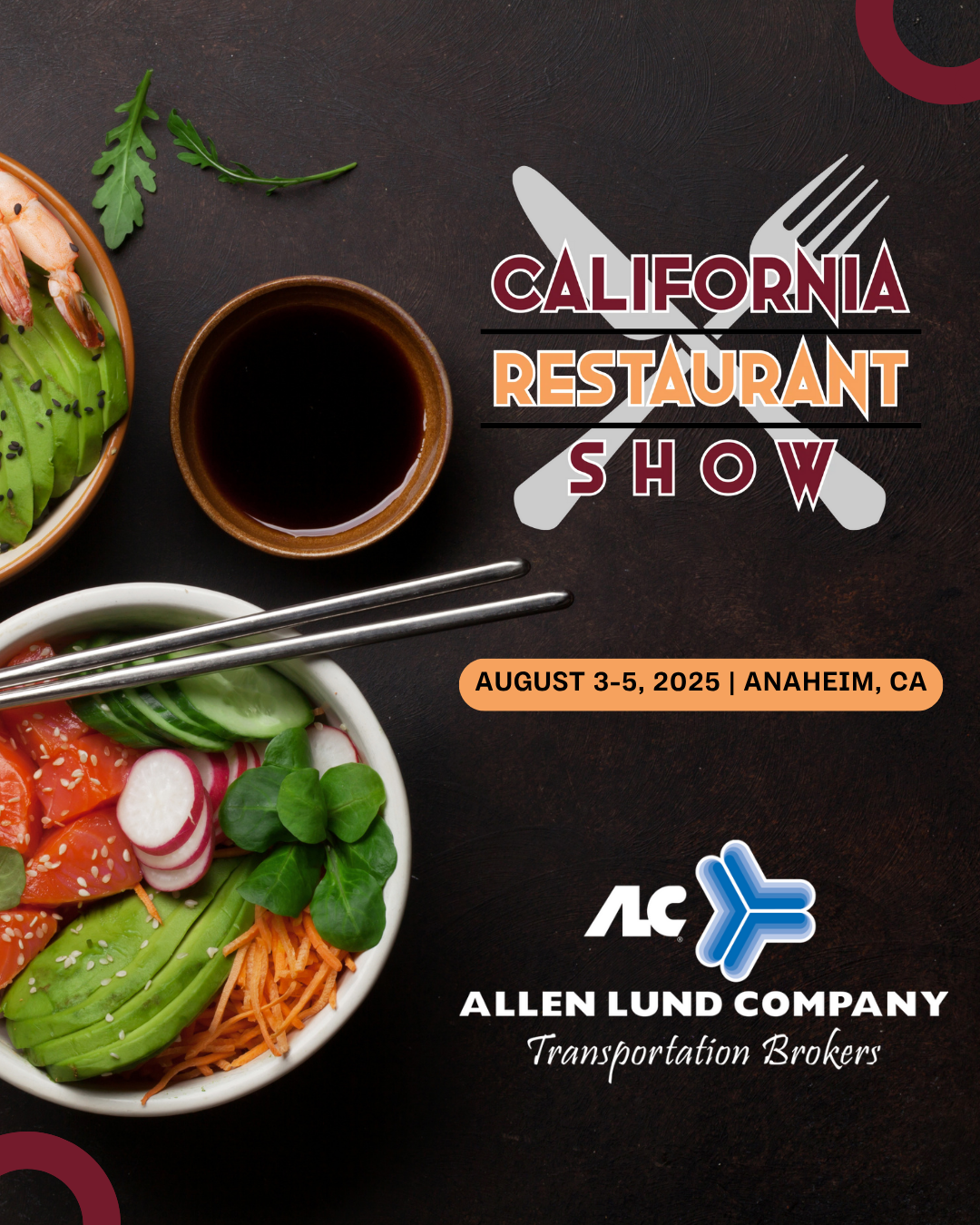 ALC will be attending the California Restaurant Show