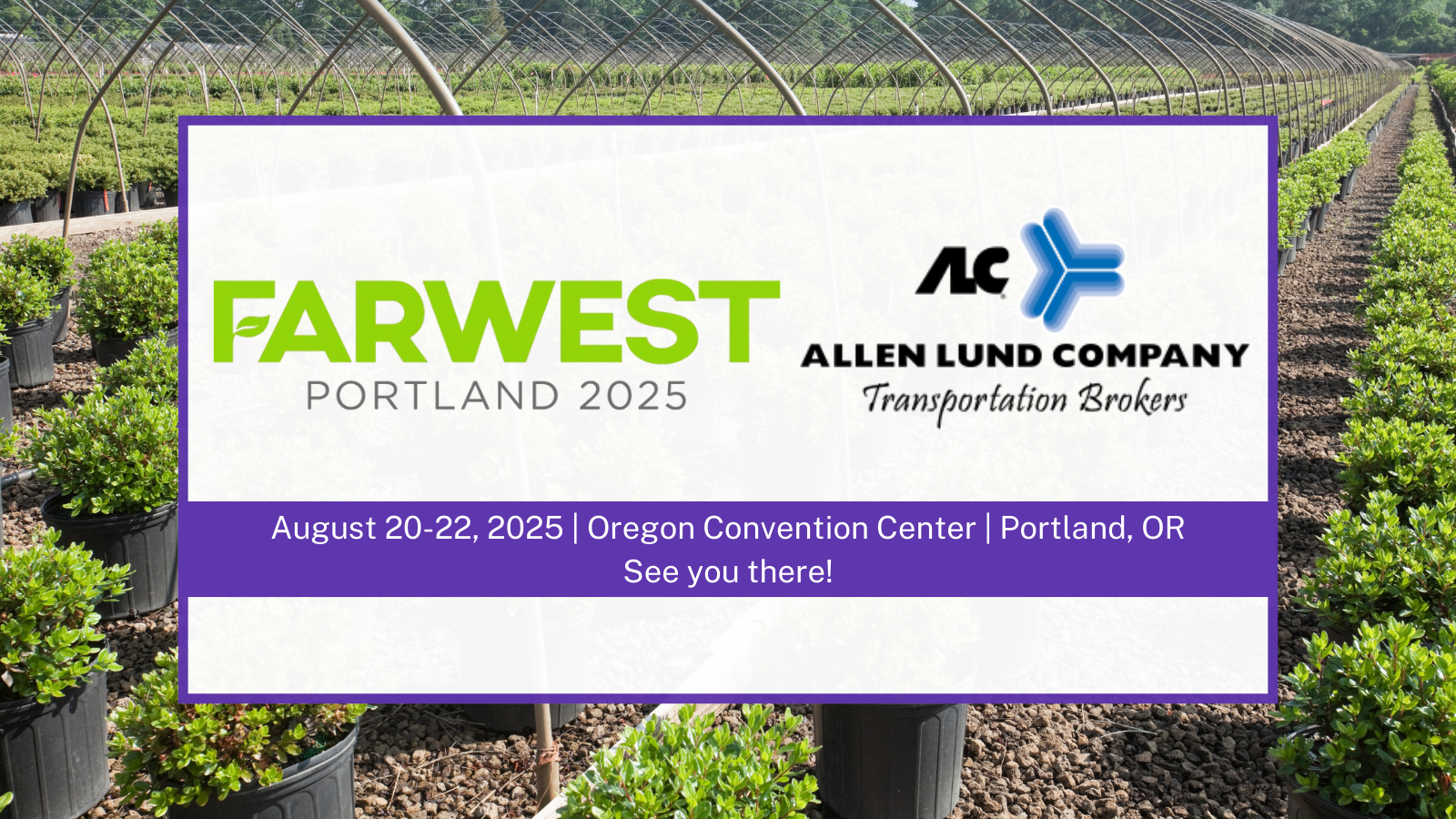 ALC is heading to the Farwest Show