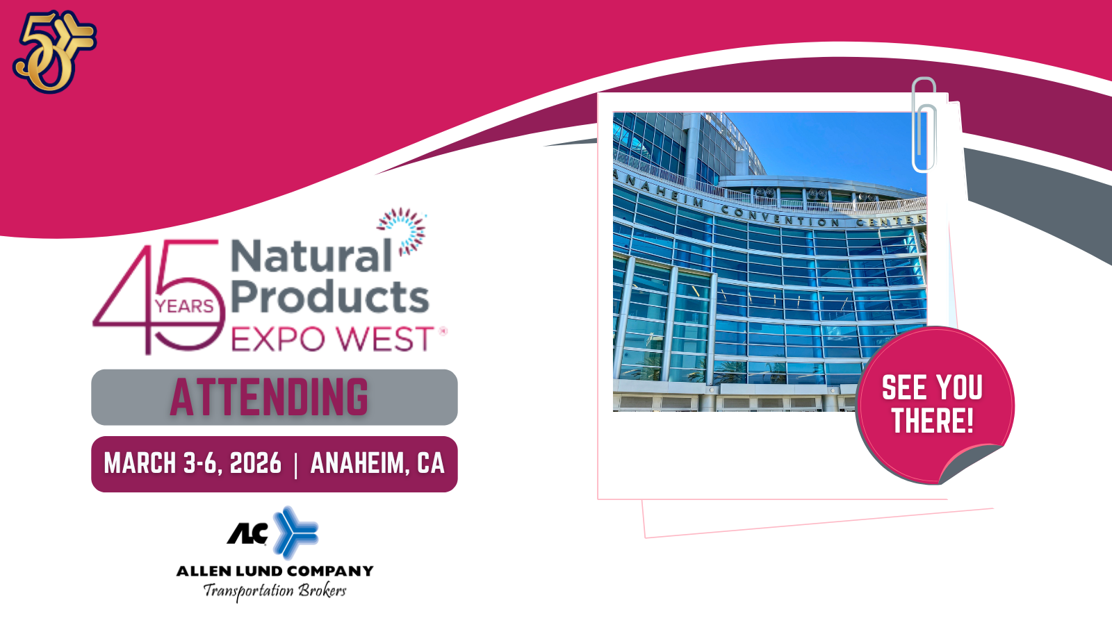 ALC is heading to Natural Products Expo West